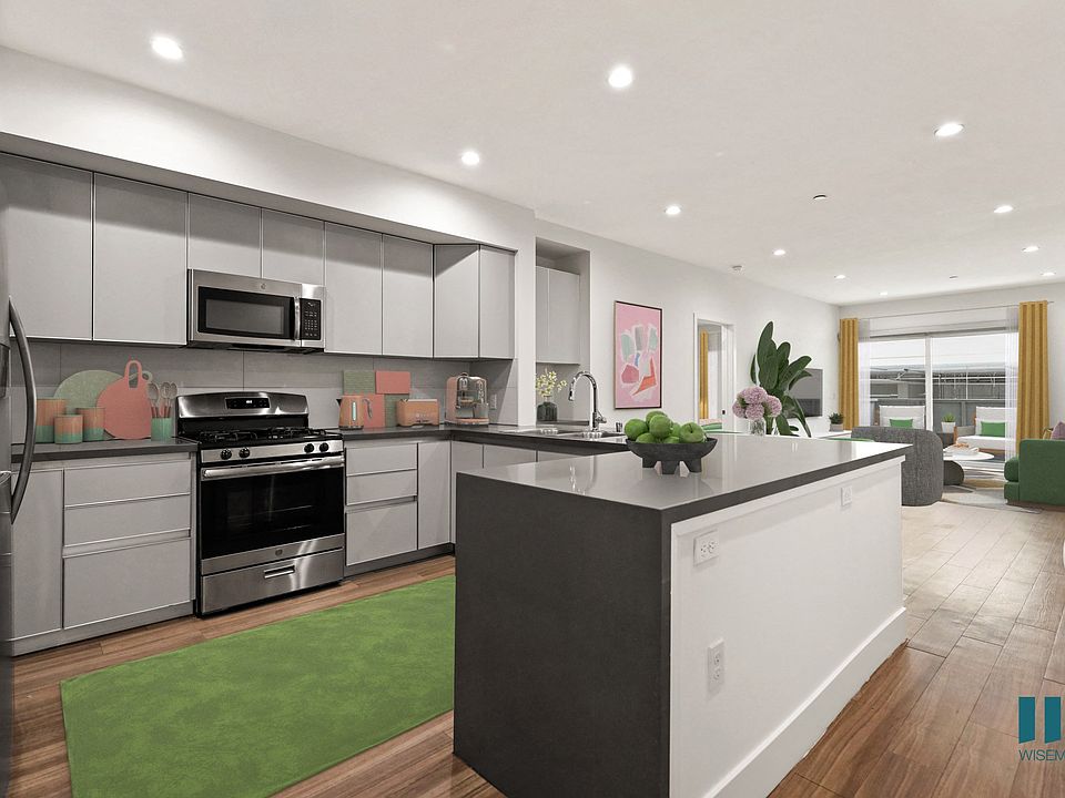 Open-Concept Kitchen with Countertop Bar