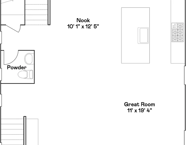 Floor 2 - Living, Kitchen, & Dining