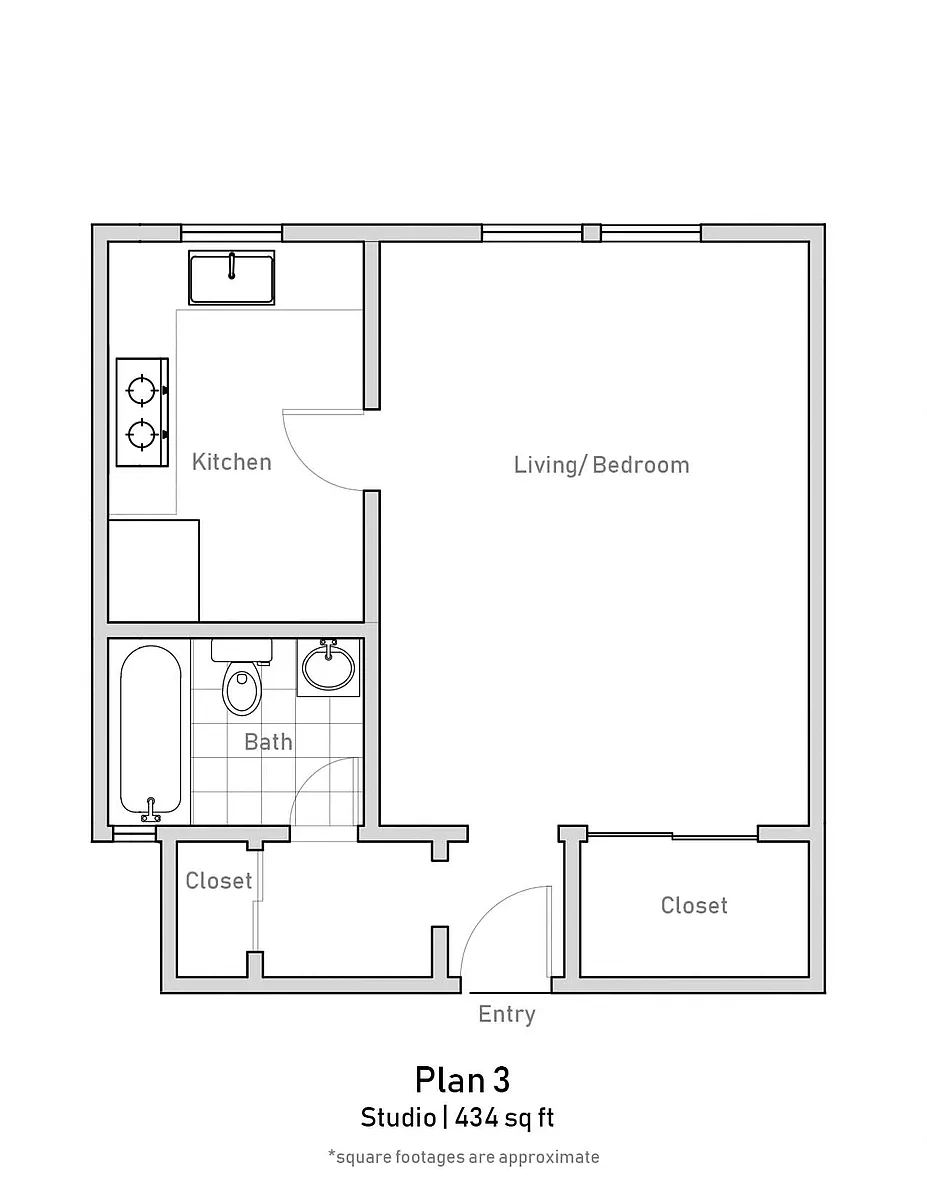 Floor plan Studio - Plan 3