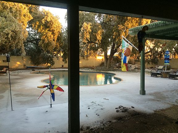 Pool in winter
