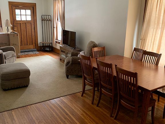 Living room with hardwood floors
