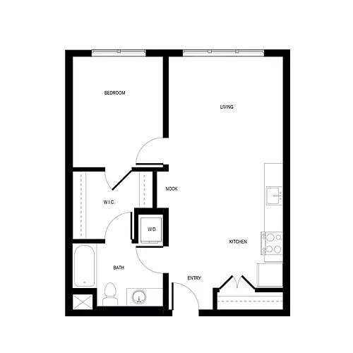 Floor plan 1X1 - C6