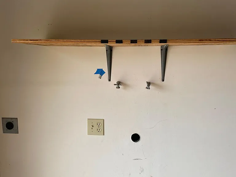 Washer & Dryer hook up in Garage.