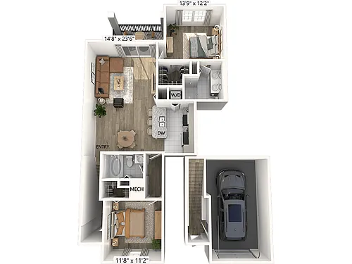 Floor plan B1-garage