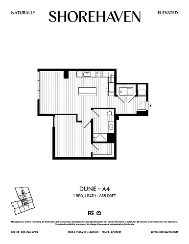 Floor plan Dune - A4
