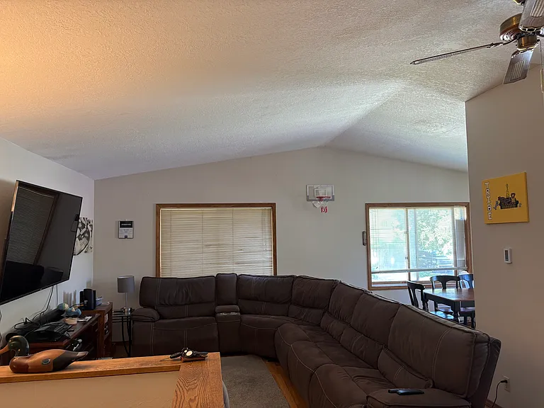 Upstairs living area