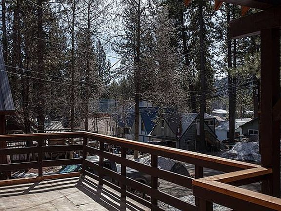 Deck with peek lake views