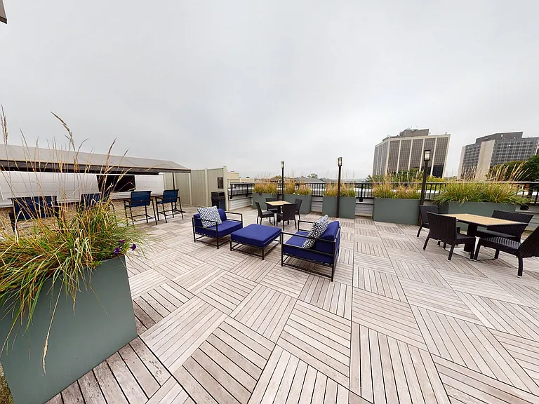 Plenty of outdoor lounge space