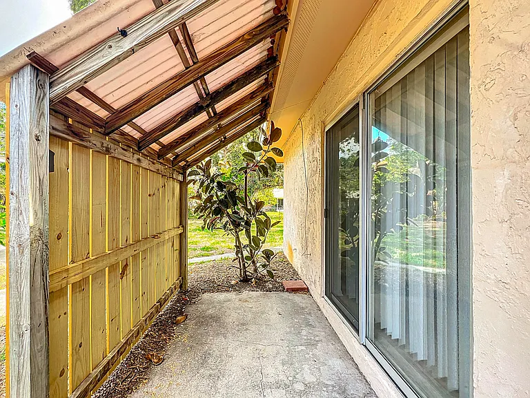 Private patio