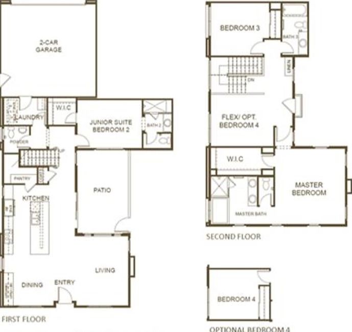 FLOORPLAN WITH 4TH BEDROOM UPSTAIRS