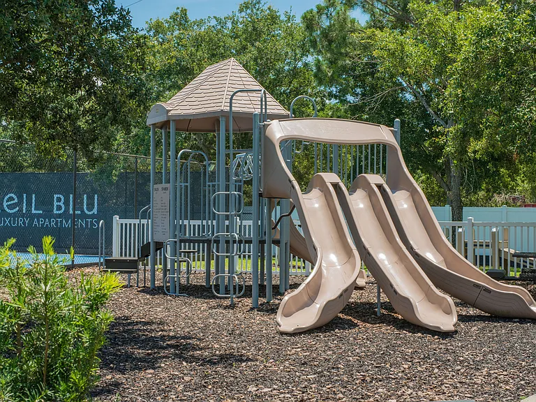 Our on-site playground is designed for family fun and friendly adventures, featuring swings, slides, and more for kids to explore and enjoy just steps from your apartment home.