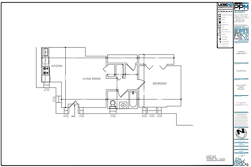 Floor plan 1 Bedroom 1 Bathroom