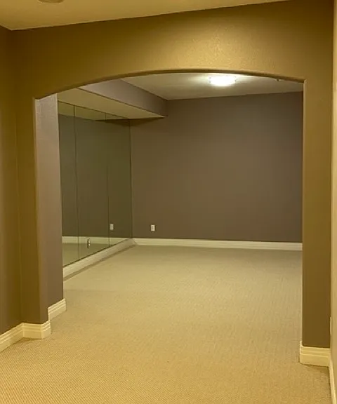 Gym area/yoga room/storage space