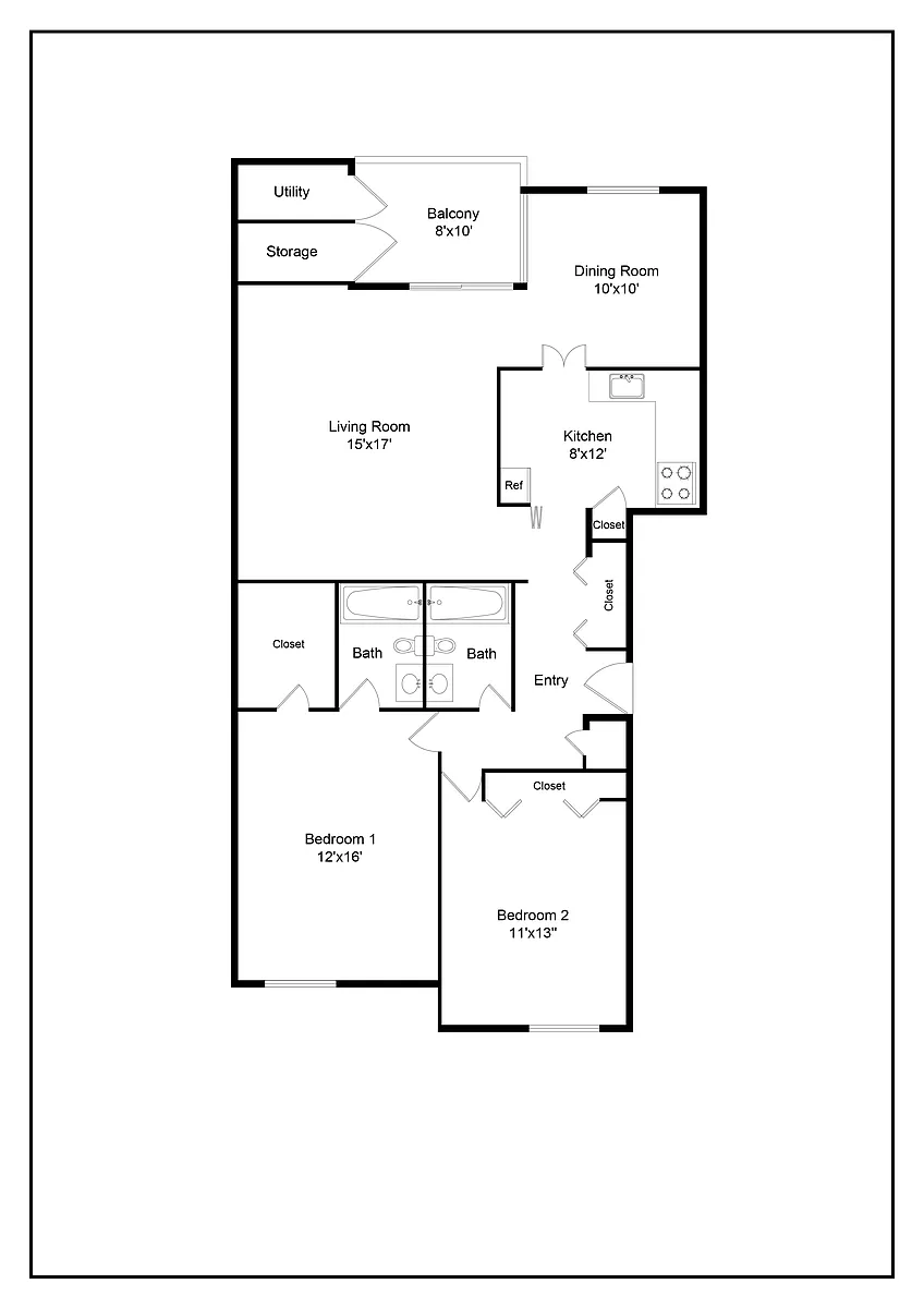 Floor plan (2D) Deerwood