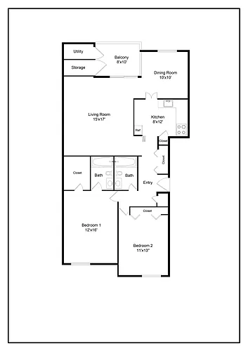 Floor plan (2D) Deerwood