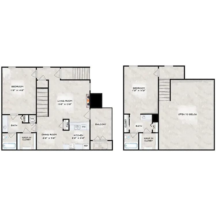 Floor plan 2-2 Loft