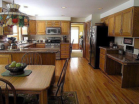 View from the breakfast area that lies between the family room and gourmet kitchen. You'll enjoy gor