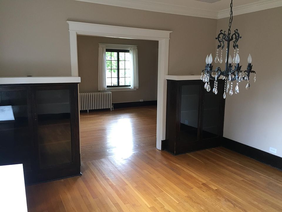 Dining room with built-in's, facing living room.