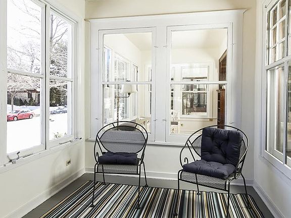 Sun-filled front porch.