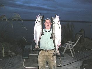 Kings caught in July 07 within 100 yds of private dock