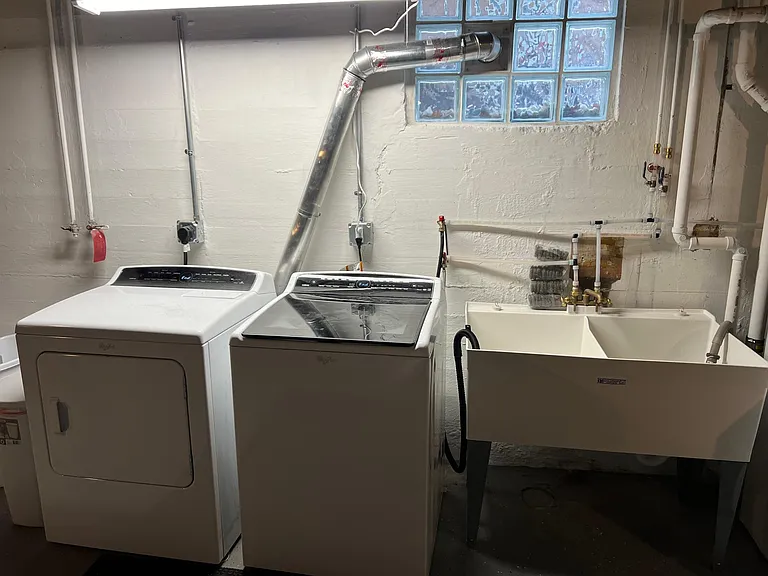 Included washer and dryer in basement