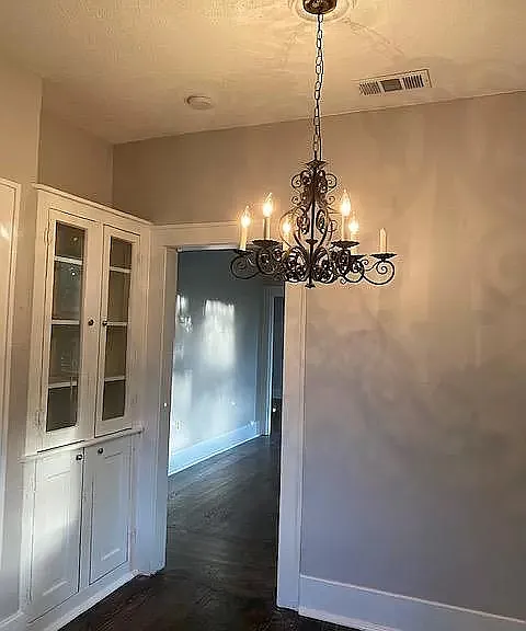 Built-in cupboard in dining room