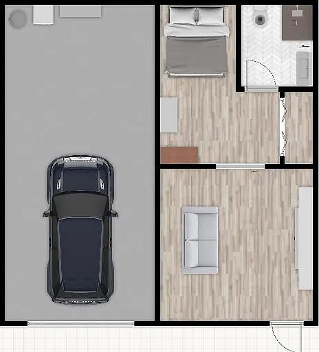 Garage / Apartment Floorplan