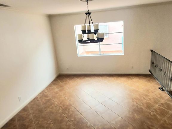 freshly painted formal dining room. later photos show it furnished