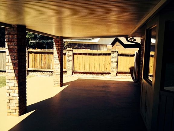 Covered patio