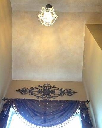 Chandelier in Master Bath