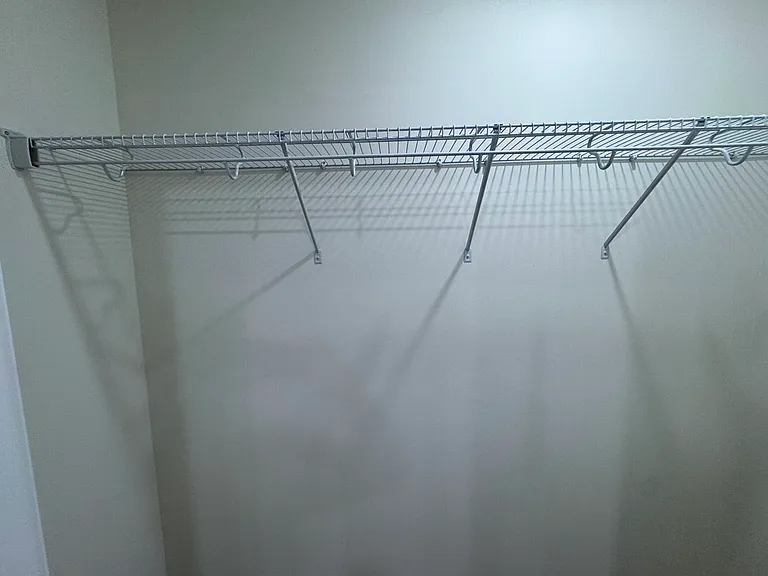 Closet racks for both upstairs bedrooms