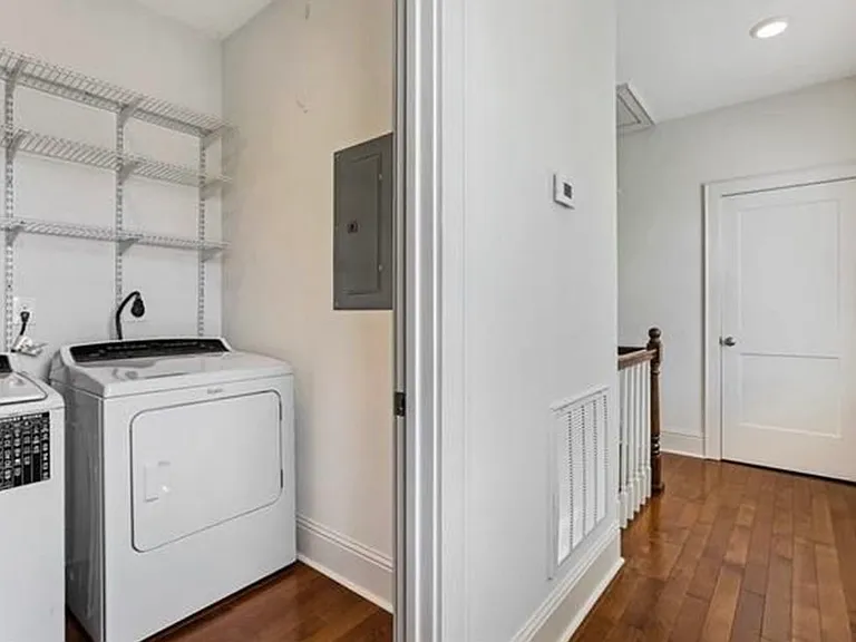 Upstairs hallway and laundry room
