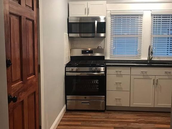 Gas stove with over range microwave