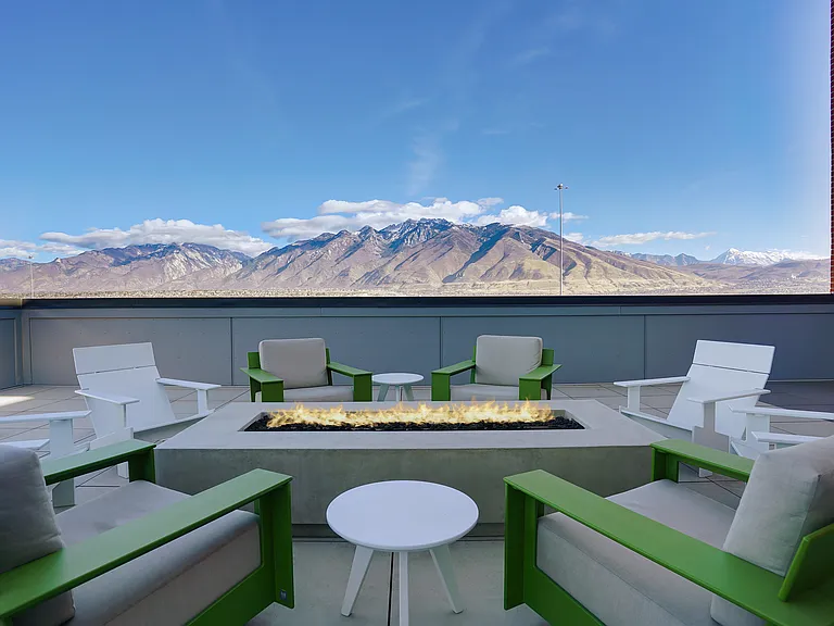 Rooftop lounge