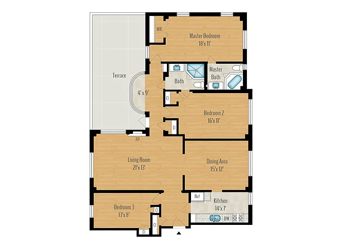 Floor plan 3 Bedroom