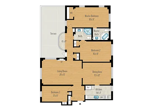 Floor plan 3 Bedroom
