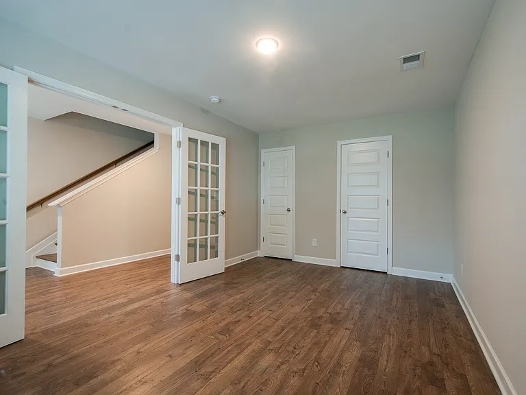 Flex room has a closet and a half bath -- it can be used as a 4th bedroom.