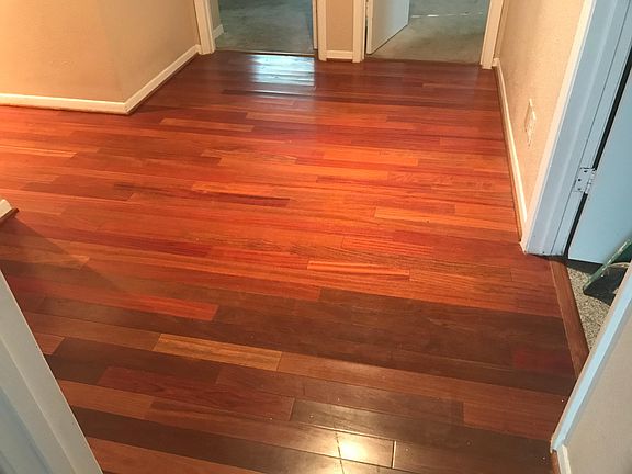 Hallway Newly Refinished Hardwood Floors