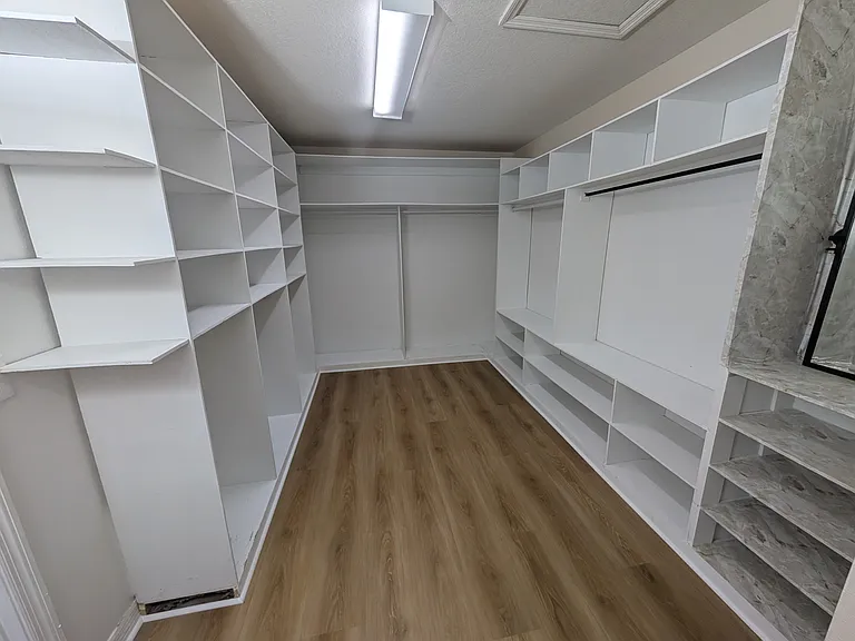 Master bedroom walk-in closet