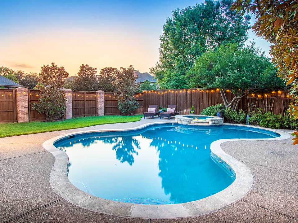 back pool fence corner yard