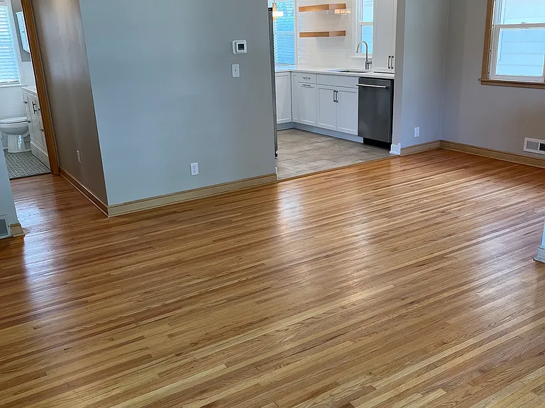 view of dining room and kitchen from living room