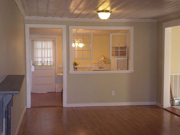 Living room into kitchen