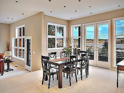 large dining room and open floor plan