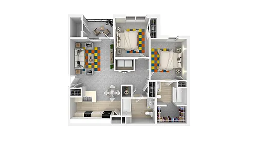Floor plan 2 X 2