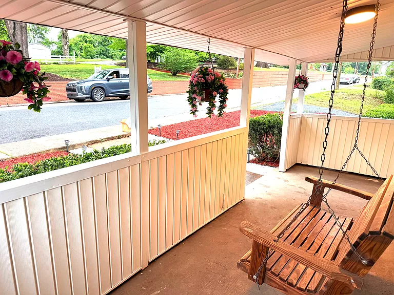 Front porch & swing
