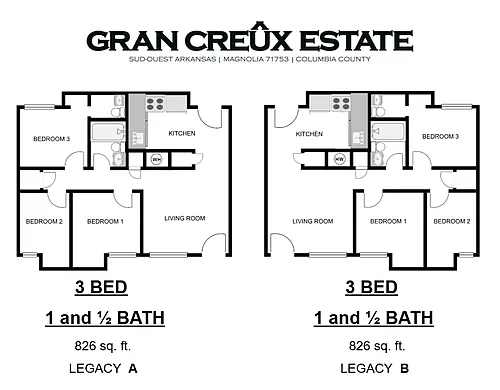 Floor plan 3 bed