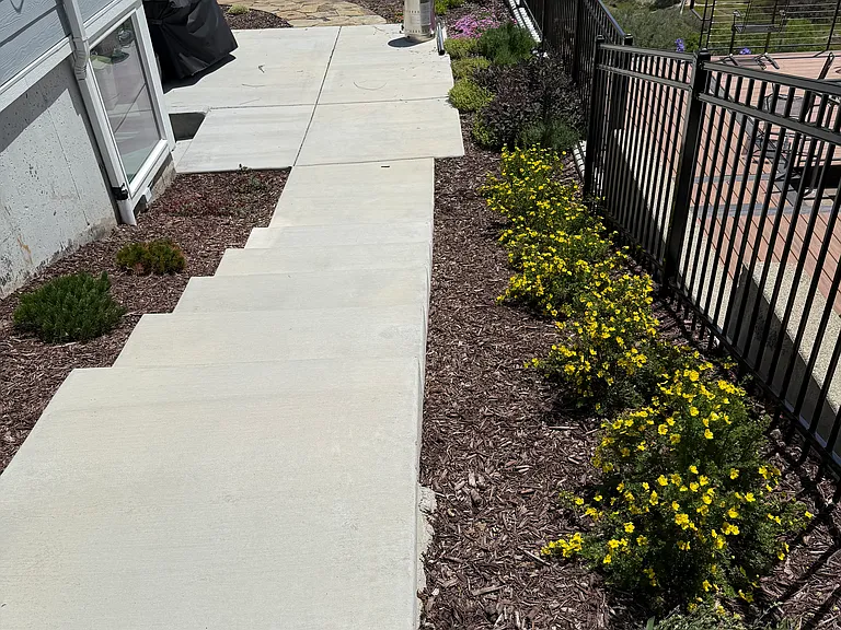 Yard south of home