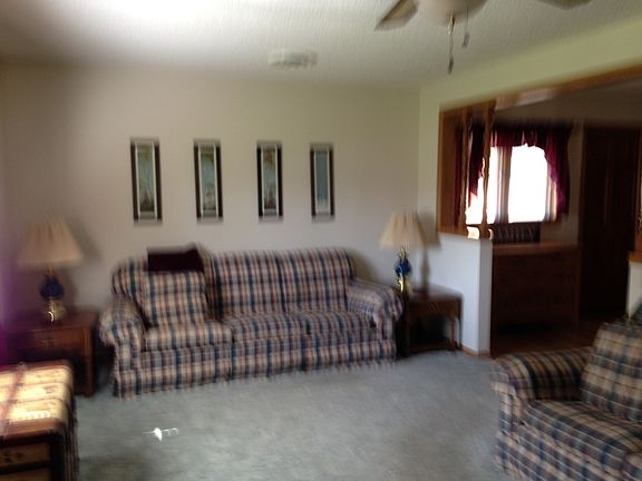 living room open to dining 