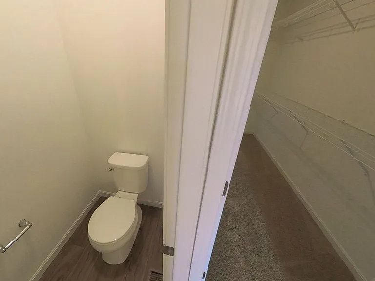 Master bathroom toilet (separate room from shower and sinks)