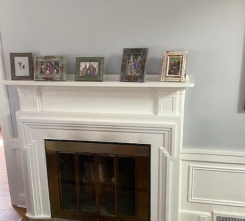 Fireplace in living room